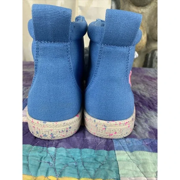Billy Footwear Classic MDR High Top Girls Sneakers Size 7M Blue/Pink BK22100 Zip - Picture 2 of 9